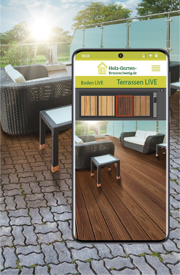 designStudio LIVE für Terrassen von Holz Garten Braunschweig